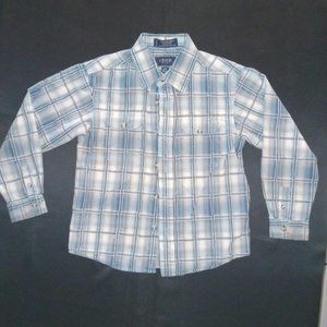 EUC Boys M (5/6) IZOD Plaid Long Sleeve Shirt